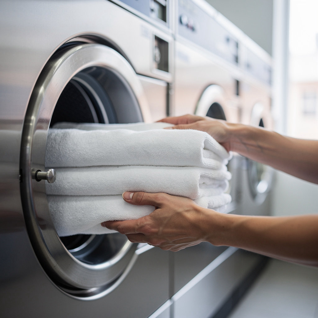Maytag Coin Laundry modern coin-operated washing machines at our San Diego location